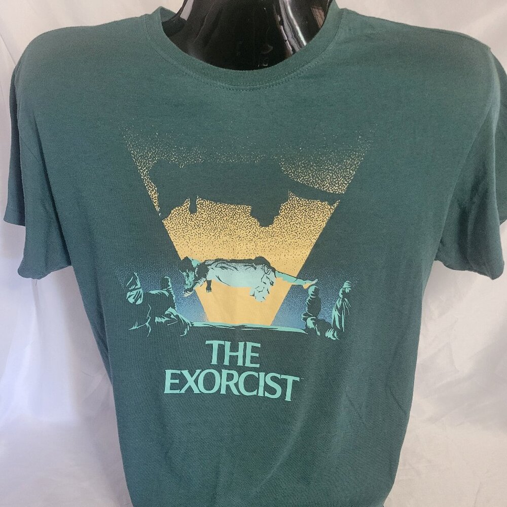 The Exorcist Green Front Print T-shirt (L) The Exorcist Tagless